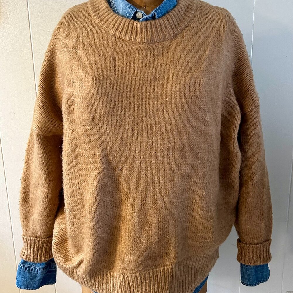 SHAGGY OVERSIZED BOYFRIEND SWEATER ZARA